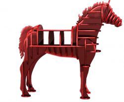 طرح قفسه‌های اسب برای برش لیزری cnc - horse shelves for laser cut cnc - برای دستگاه CNC چوب و لیزر (سی ان سی)