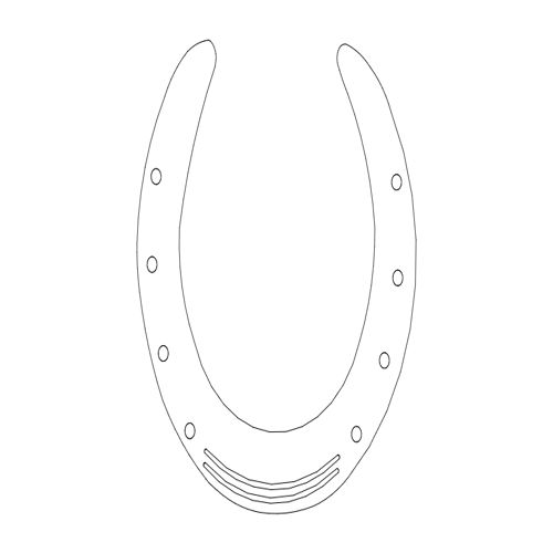 طرح هنر نعل اسب - horse shoe art - برای دستگاه CNC چوب و لیزر (سی ان سی)