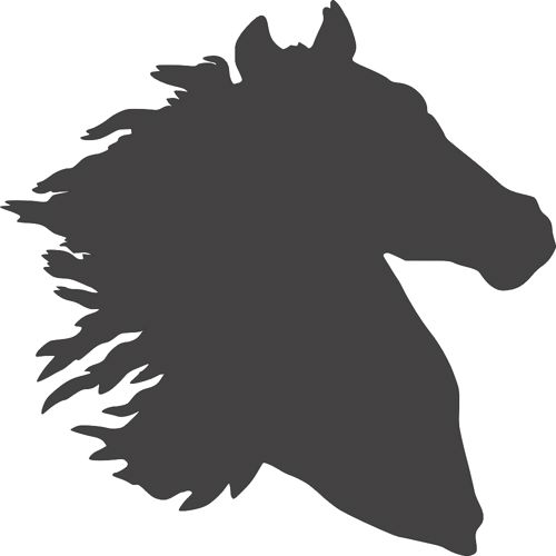 طرح اسب silhouette - horse silhouette - برای دستگاه CNC چوب و لیزر (سی ان سی)