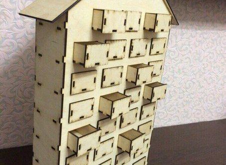 طرح تقویم خانگی لیزر - house calendar laser cut - برای دستگاه CNC چوب و لیزر (سی ان سی)