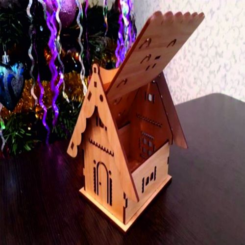 طرح خانه برای برش لیزری - house for laser cut ve - برای دستگاه CNC چوب و لیزر (سی ان سی)