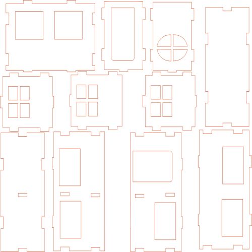 طرح خانه - house - برای دستگاه CNC چوب و لیزر (سی ان سی)