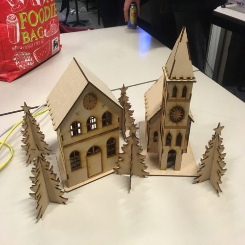 طرح تزئینات خانه برای برش لیزری - house ornaments for laser cut ve - برای دستگاه CNC چوب و لیزر (سی ان سی)