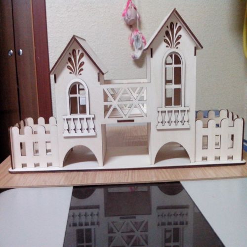 طرح خانه برای برش لیزری - house plan for laser cut ve - برای دستگاه CNC چوب و لیزر (سی ان سی)