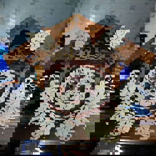 طرح نقاشی ساعت خانه برای برش لیزری هزینه - house watch drawing for laser cutting - برای دستگاه CNC چوب و لیزر (سی ان سی)