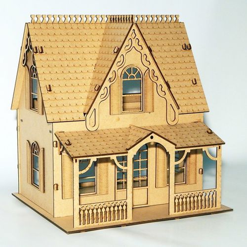 طرح خانه 6 - house x16 - برای دستگاه CNC چوب و لیزر (سی ان سی)