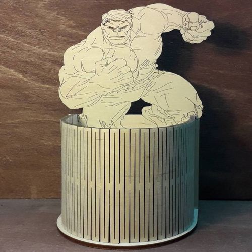 طرح جا مداد هالک هالک هدیه میز سازماندهنده برای برش لیزر - hulk pencil holder hulk gift desk organizer for laser cutting ve - برای دستگاه CNC چوب و لیزر (سی ان سی)