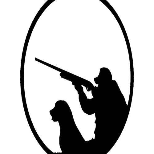طرح شکارچی و سگ سیلوئت - hunter and dog silhouette - برای دستگاه CNC چوب و لیزر (سی ان سی)