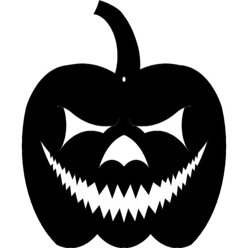 طرح جک او لنترن کدو حلزون - jack o lantern pumpkin - برای دستگاه CNC چوب و لیزر (سی ان سی)
