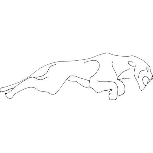 طرح جگوار - jaguar - برای دستگاه CNC چوب و لیزر (سی ان سی)
