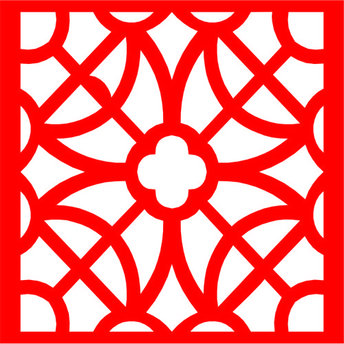 طرح طراحی دکوراسیون جالی الگو - jali design decoration pattern ve - برای دستگاه CNC چوب و لیزر (سی ان سی)
