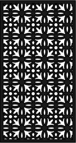 طرح گل شکوفایی جالی الگو - jali flourishing floral design pattern ve - برای دستگاه CNC چوب و لیزر (سی ان سی)