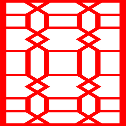 طرح طراحی صفحه الگو الهام گرفته از جالی - jali inspired pattern screen design ve - برای دستگاه CNC چوب و لیزر (سی ان سی)