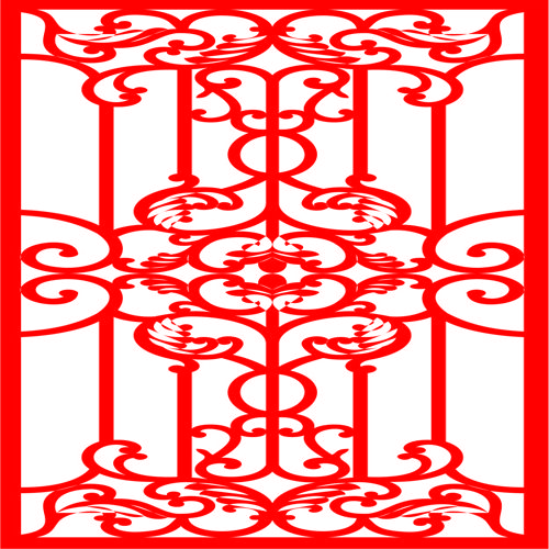 طرح الگوی الهام گرفته از جالی صفحه - jali inspired pattern screen ve - برای دستگاه CNC چوب و لیزر (سی ان سی)