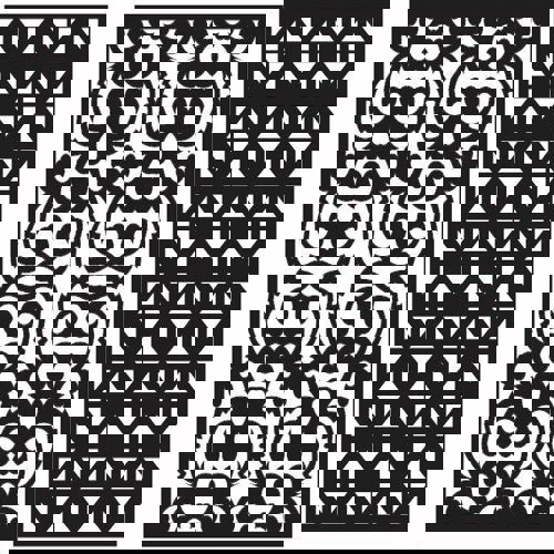 طرح طراحی الگوی جالی دکور - jali pattern design decor 25 - برای دستگاه CNC چوب و لیزر (سی ان سی)