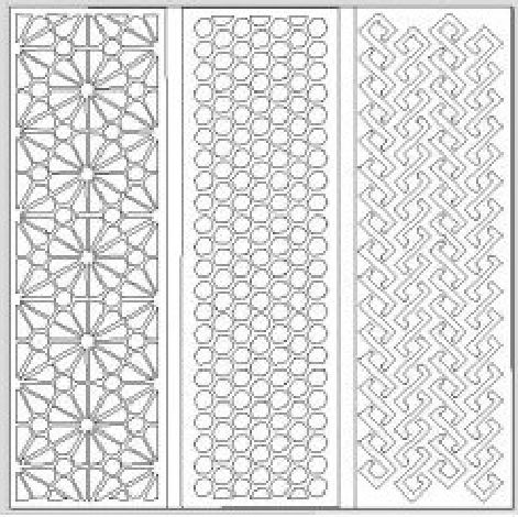 طرح الگوی طراحی دکور جالی - jali pattern design decor 696 - برای دستگاه CNC چوب و لیزر (سی ان سی)