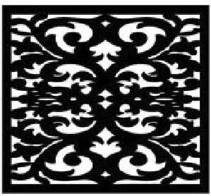 طرح الگوی طراحی دکور 774 - jali pattern design decor 774 - برای دستگاه CNC چوب و لیزر (سی ان سی)