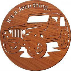 طرح ساعت دیواری ماشین جیپ مخصوص برش لیزری پلاسما پلاسما - jeep car wall clock for laser cut plasma ve - برای دستگاه CNC چوب و لیزر (سی ان سی)