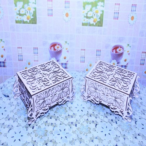 طرح جعبه جواهرات میلی‌متری - jewelry box 4mm ve - برای دستگاه CNC چوب و لیزر (سی ان سی)