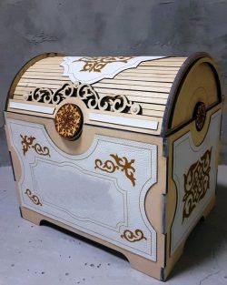 طرح جعبه جواهرات برای برش لیزر cnc - jewelry box for laser cut cnc ve - برای دستگاه CNC چوب و لیزر (سی ان سی)