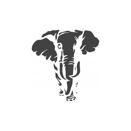 طرح شابلون فیل با طرح حیوانات جنگل ( شابلون) - jungle animal elephant stencil - برای دستگاه CNC چوب و لیزر (سی ان سی)