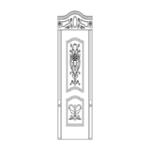 طرح وکتور الگوی درب چوبی برای برش - kapi art panel - برای دستگاه CNC چوب و لیزر (سی ان سی)