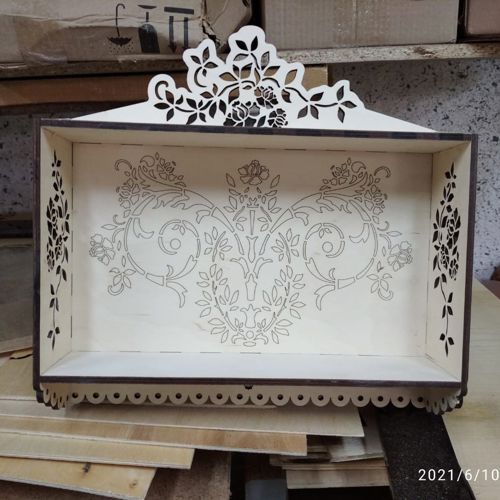 طرح جا ادویه آشپزخانه 6mm 3 0 340 80mm for laser cut - kitchen spice rack 6mm 350x340x80mmfor laser cut ve - برای دستگاه CNC چوب و لیزر (سی ان سی)