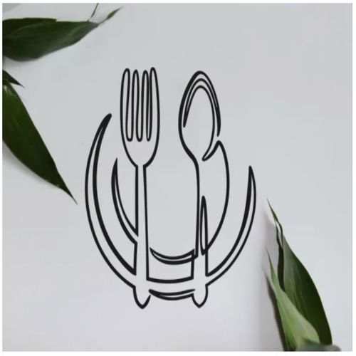 طرح knife-fork-wall-art-wire-knife-fork-sign-kitchen-wall-decor-ve