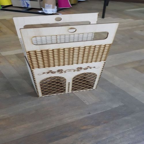 طرح وکتور جای هولدر بطری نوشابه برای برش - korobka pod shampanskoe for laser cut ve - برای دستگاه CNC چوب و لیزر (سی ان سی)