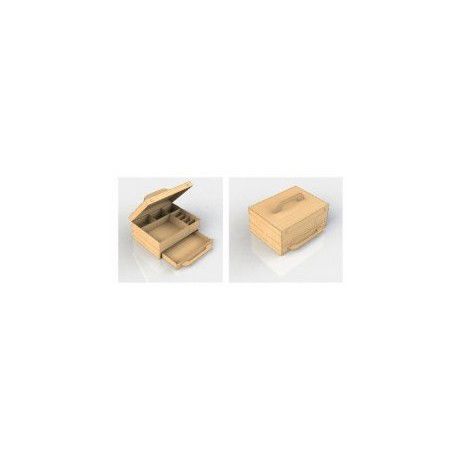طرح جعبه نگهداری کروبکا قاب - korobka storage box - برای دستگاه CNC چوب و لیزر (سی ان سی)