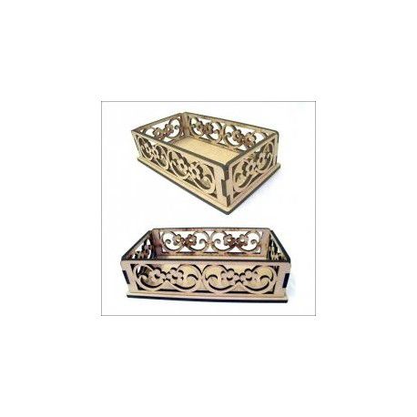 طرح جعبه کورزینا لیزر - korzina box laser cut - برای دستگاه CNC چوب و لیزر (سی ان سی)