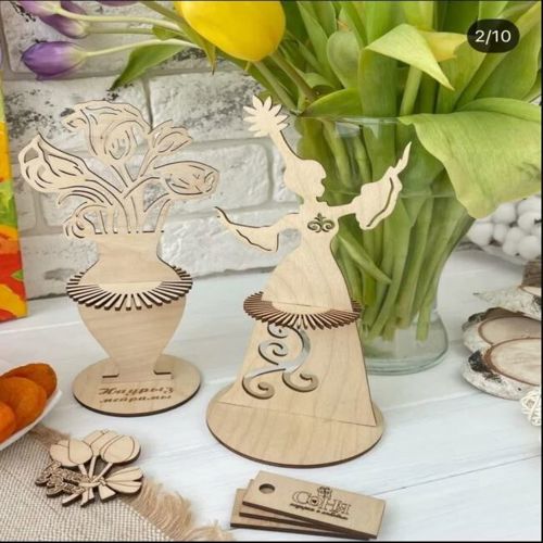 طرح lady-flower-napkin-holder-for-laser-cut-ve
