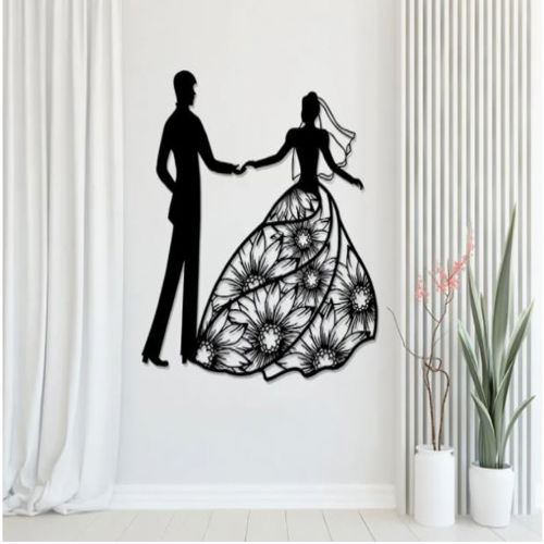 طرح lady-with-man-wall-decor-ve