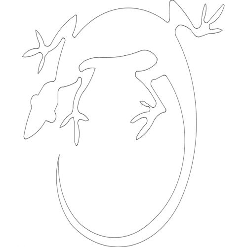 طرح مارمولک لاگارتو - lagarto lizard - برای دستگاه CNC چوب و لیزر (سی ان سی)