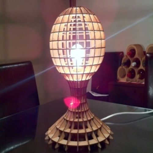 طرح لامپ برش لیزری قالب طراحی - lamp laser cut template design - برای دستگاه CNC چوب و لیزر (سی ان سی)