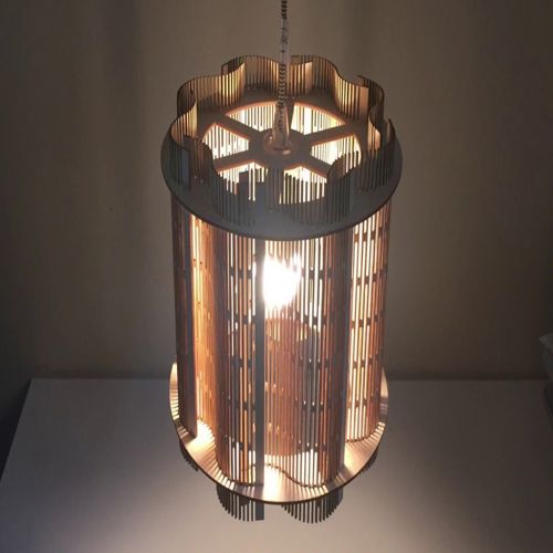 طرح آباژور - lamp shade - برای دستگاه CNC چوب و لیزر (سی ان سی)