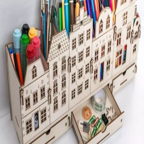 طرح طراحی خانه‌های بزرگ آمستردام برای برش لیزری - large amsterdam houses design organizer for laser cut ve - برای دستگاه CNC چوب و لیزر (سی ان سی)