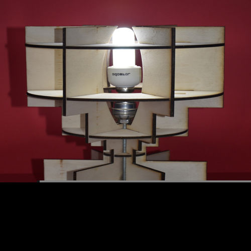طرح لامپ لاری - lari lamp - برای دستگاه CNC چوب و لیزر (سی ان سی)