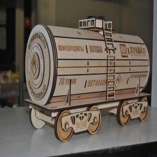 طرح پازل قطار چوبی  - برای دستگاه CNC چوب و لیزر (سی ان سی)