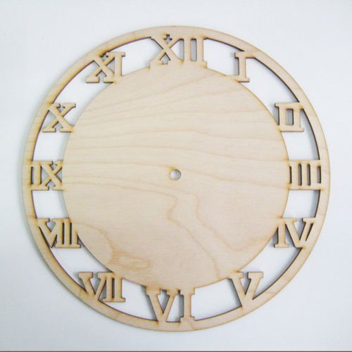 طرح ساعت دیواری با شماره های یونانی کنده کاری شده برای برش دستگاه cnc چوب و لیزر