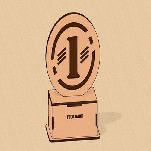 طرح برش لیزری جایزه مقام اول جایزه - laser cut 1st position award trophy - برای دستگاه CNC چوب و لیزر (سی ان سی)