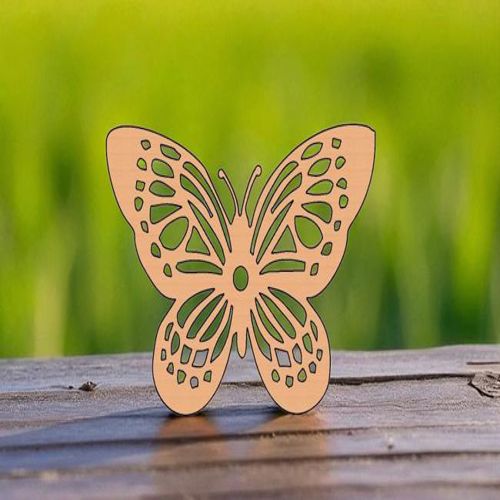 طرح برش لیزری دوبعدی پروانه برش - laser cut 2d butterfly cutout ve - برای دستگاه CNC چوب و لیزر (سی ان سی)