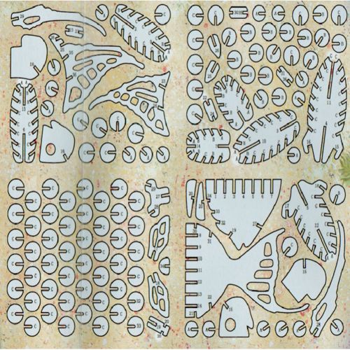 طرح برش لیزری سه بعدی پازل فرشته ماهی قالب - laser cut 3d puzzle angel fish template - برای دستگاه CNC چوب و لیزر (سی ان سی)