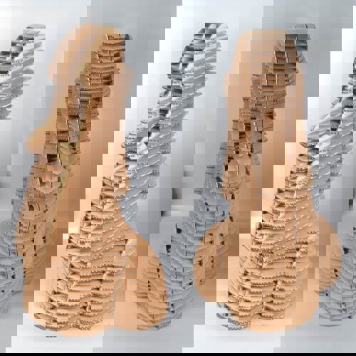 طرح مجسمه موآی پازل برش لیزری سه بعدی لیزر - laser cut 3d puzzle moai statue - برای دستگاه CNC چوب و لیزر (سی ان سی)