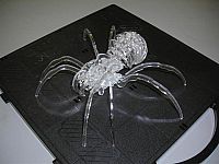طرح پازل سه بعدی برش لیزری عنکبوت سانتی‌متری متریال - laser cut 3d puzzle spiderasaur for 18 material template - برای دستگاه CNC چوب و لیزر (سی ان سی)