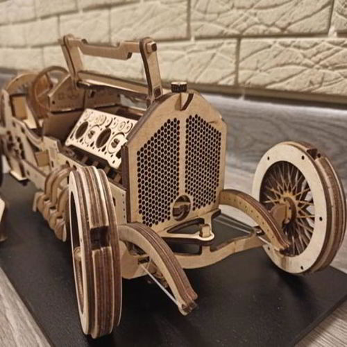 طرح برش لیزری سه بعدی چوبی پازل اسباب بازی ماشین - laser cut 3d wooden puzzle toy car ve - برای دستگاه CNC چوب و لیزر (سی ان سی)