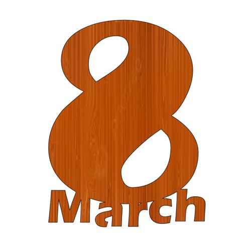 طرح برش لیزری مارس روز جهانی زنان برش چوبی روز زنان - laser cut 8 march international womens day wooden cutout women day ve - برای دستگاه CNC چوب و لیزر (سی ان سی)