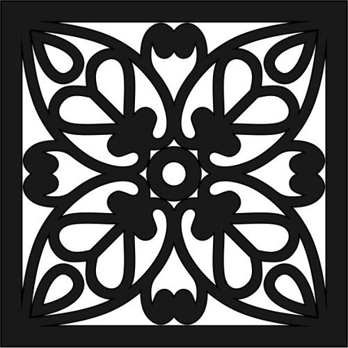 طرح لیزری انتزاعی هندسی جالی روی صفحه طرح الگوی - laser cut abstract geometric jali screen design pattern ve - برای دستگاه CNC چوب و لیزر (سی ان سی)