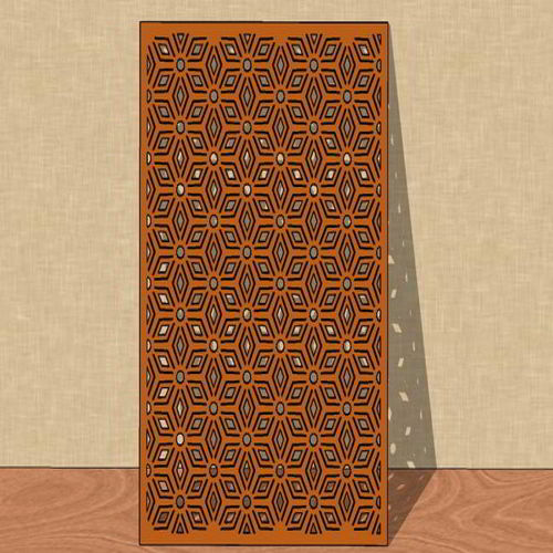 طرح برش لیزری انتزاعی گریل جالی صفحه - laser cut abstract grill jali screen ve - برای دستگاه CNC چوب و لیزر (سی ان سی)