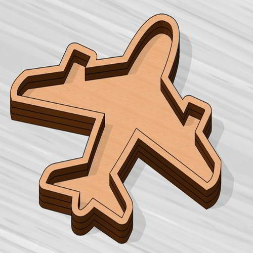 طرح مدل هواپیمای برش لیزری - laser cut aircraft model ve - برای دستگاه CNC چوب و لیزر (سی ان سی)